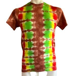 Mens Shirt Size Small Multicolor Tie Dye Hippie Festival 60s Counter Culture